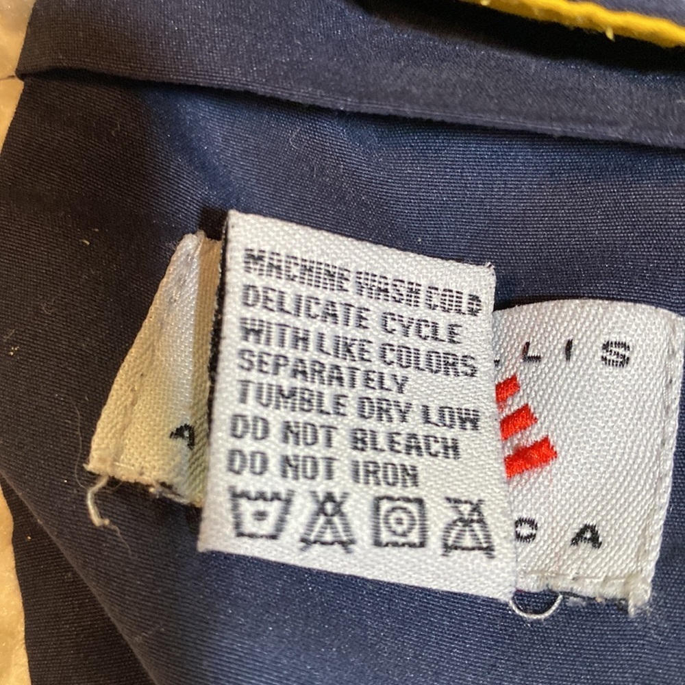 PERRY ELLIS AMERICA  XXL DRAWSTRING SWIM TRUNKS NAVY BLUE YELLOW RED TAN… - Picture 7 of 12